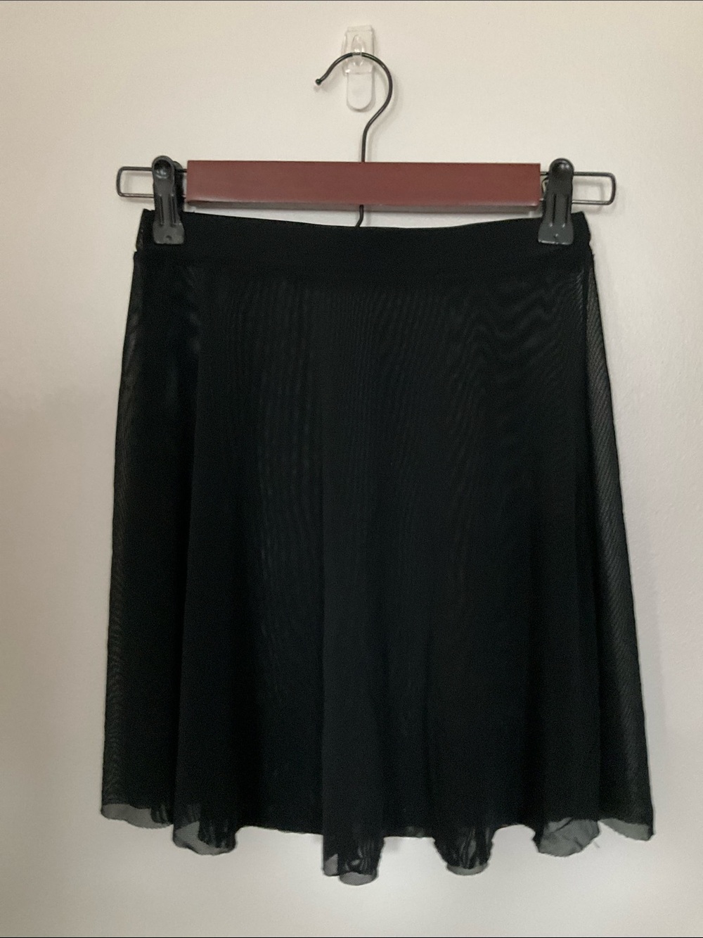 Black Mesh Ballet Skirt